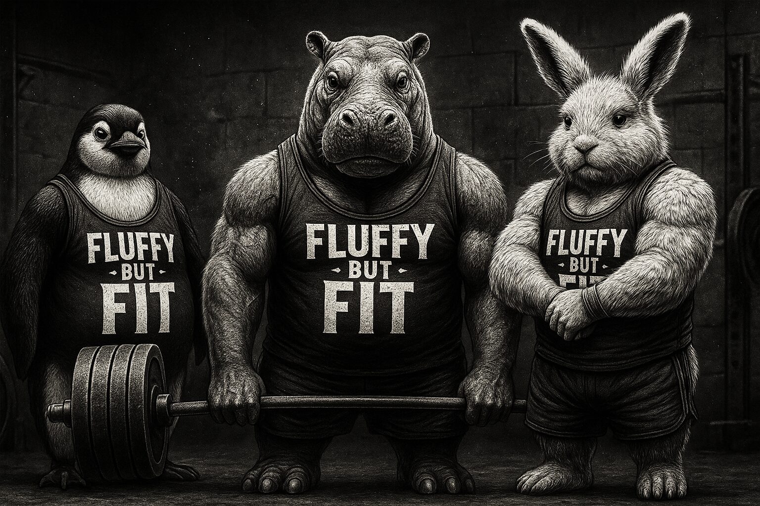 Fluffy But Fit Bunny Hero
